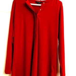 Ralph Lauren long tunic.  Soft, comfortable.  Plus size.  1x.  Never worn